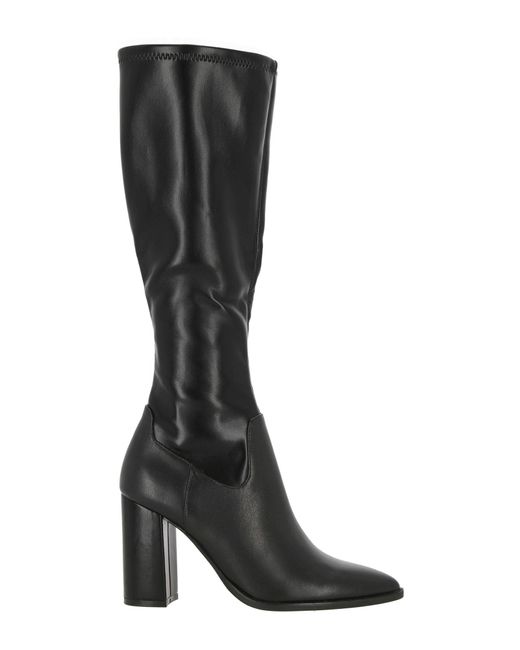 Steve Madden Blogger Heeled Boots in Black | Lyst