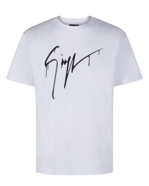 stress Tidlig Diskutere Giuseppe Zanotti T-shirt in Grey for Men | Lyst UK