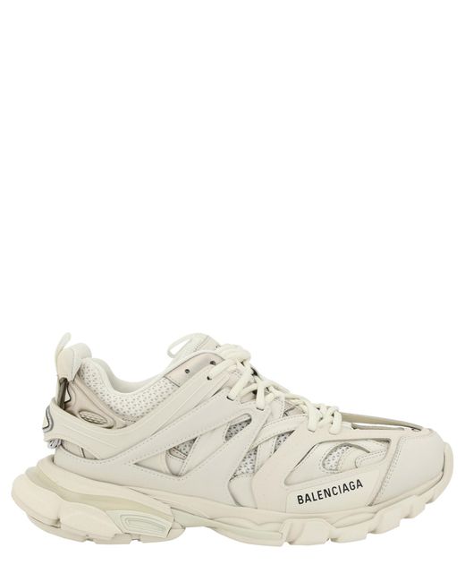 Balenciaga White Track Sneakers for men