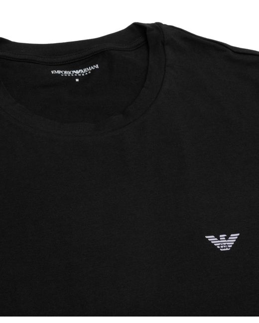 T-shirt underwear di Emporio Armani in Black da Uomo