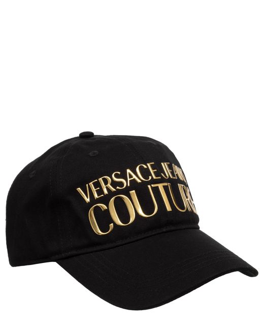 Versace Jeans Black Hat for men