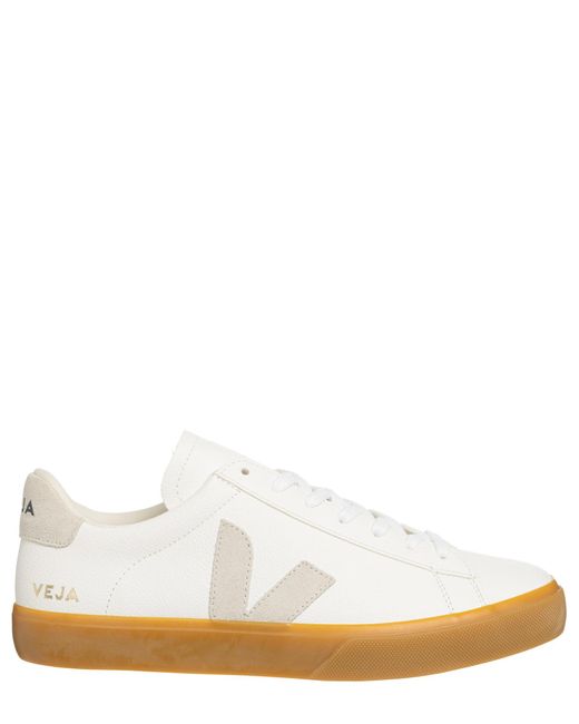 Veja White Natural Campo Low Top Unisex Sneakers for men