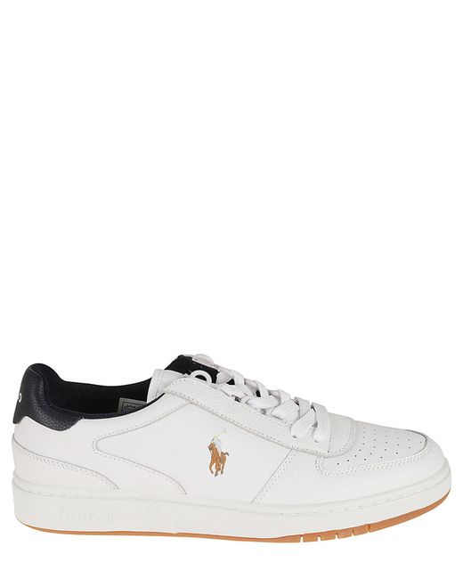 Polo Ralph Lauren Court Sneakers in White for Men | Lyst
