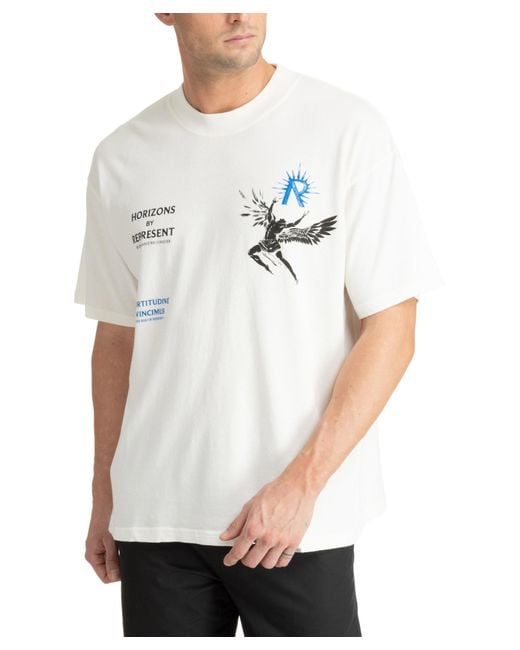 T-shirt icarus di Represent in White da Uomo