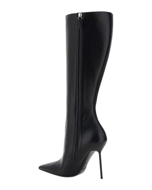 Paris Texas Lidia Heeled Boots in Black | Lyst