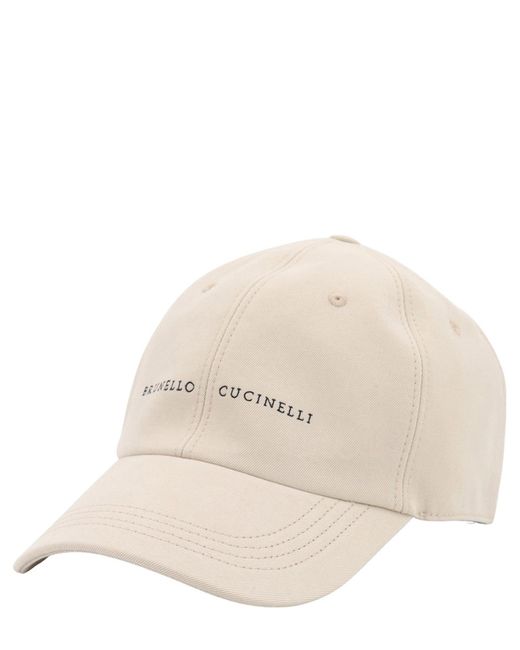 Brunello Cucinelli Natural Hat for men