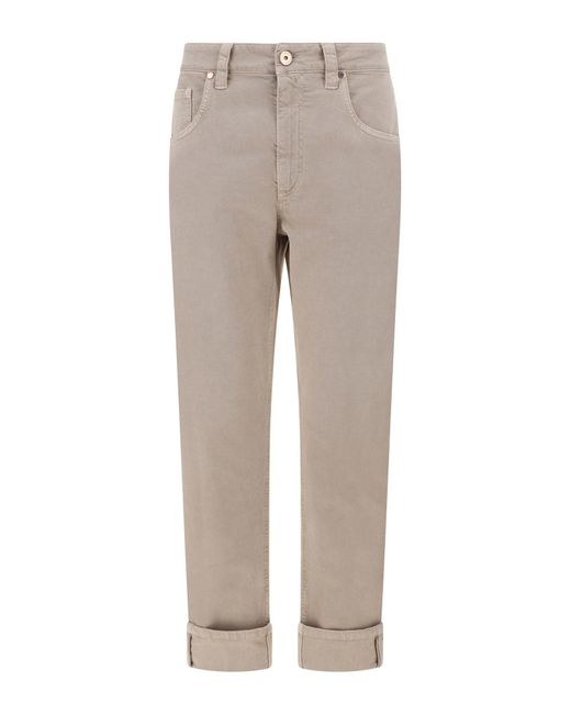 Brunello Cucinelli Gray Dyed Jeans