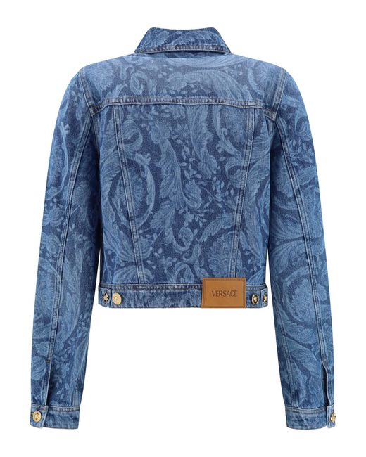 Giacca di jeans di Versace in Blue