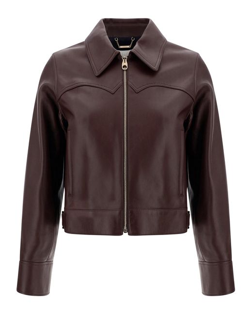 Chloé Brown Leather Jackets