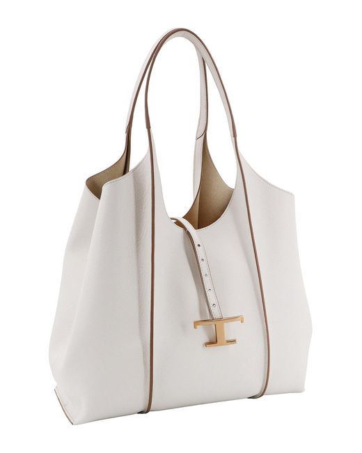 Borsa a spalla t timeless di Tod's in White