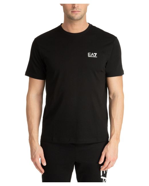 EA7 Black Logo Series T-shirt for men