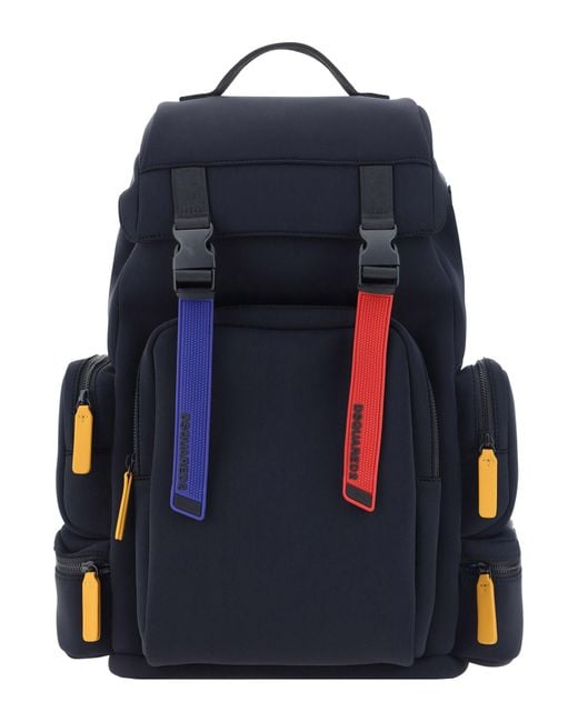 DSquared² Blue Backpack for men
