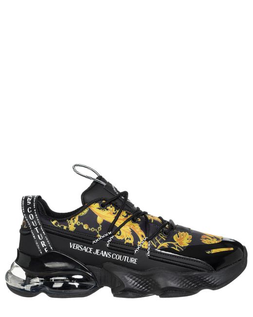 Versace Jeans Green Nomo Chain Couture Sneakers for men