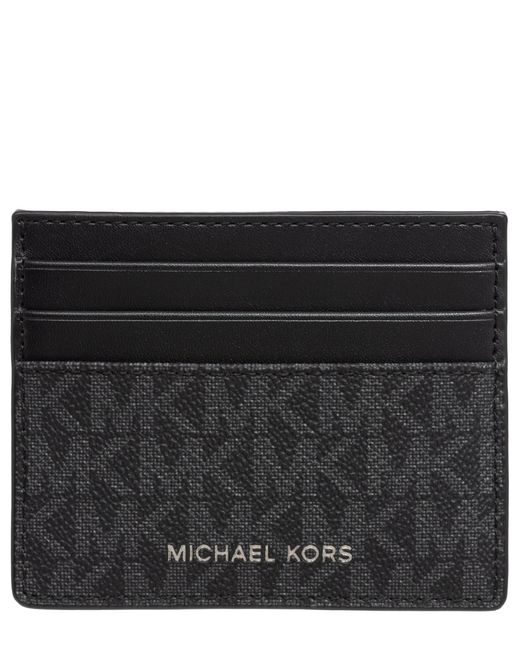 Michael Kors Black Greyson Credit Card Holder for men