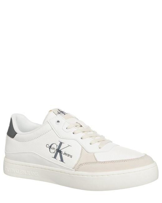 Calvin Klein White Polyurethane Men Sneaker