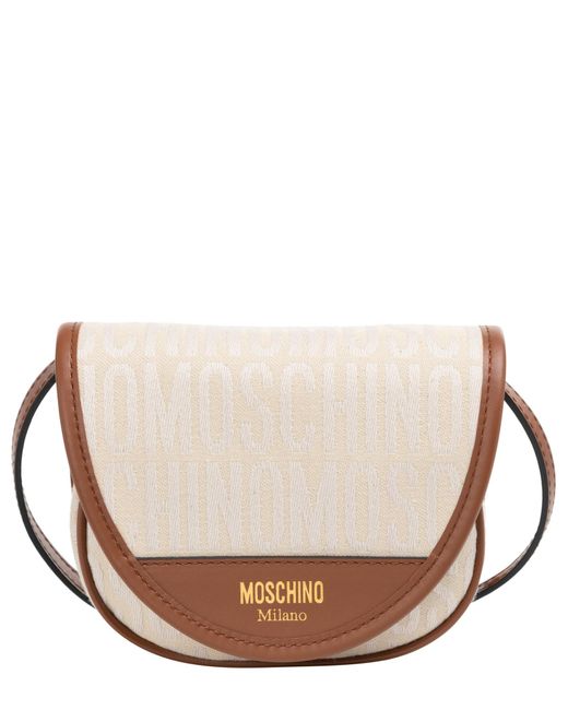 Moschino Natural Crossbody Bag