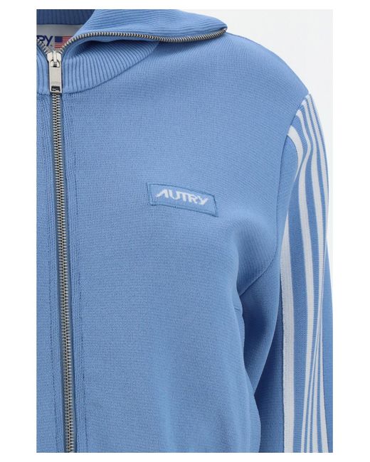 Autry Blue Zip-up Sweatshirt