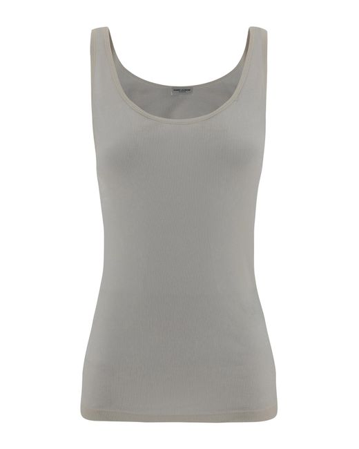 Saint Laurent Gray Tank Top