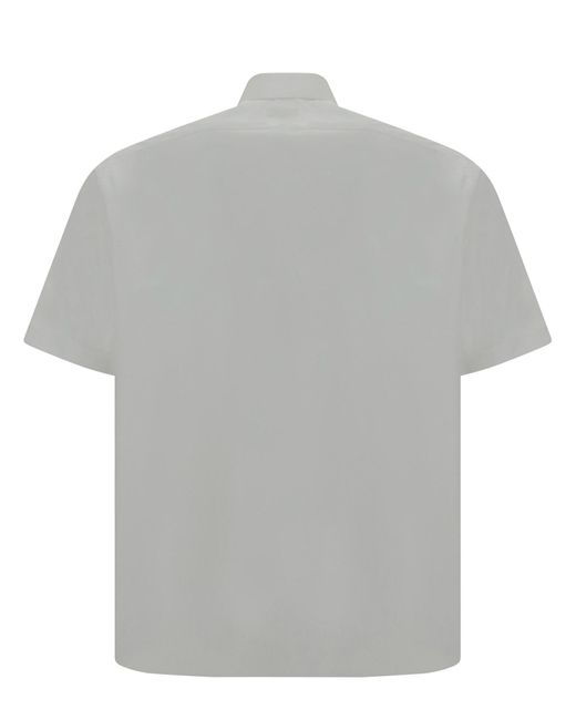 Fendi Gray Short Sleeve Shirt for men