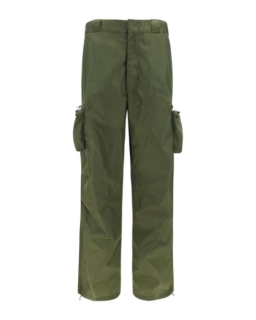 Prada Green Cargo Pants for men
