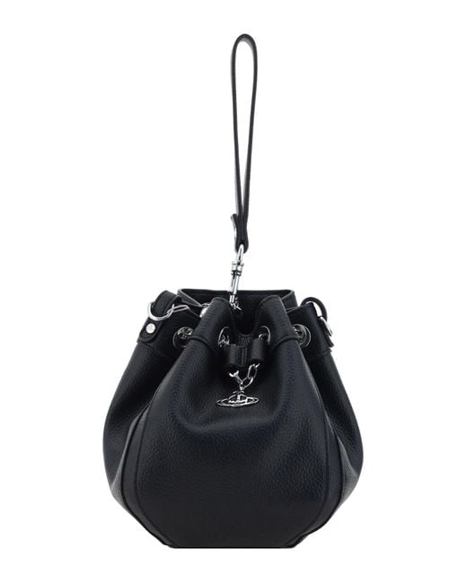 Vivienne Westwood Black Chrissy Bucket Bag