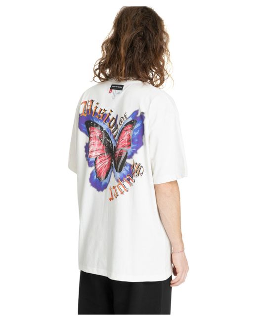 T-shirt butterfly di Vision Of Super in White da Uomo