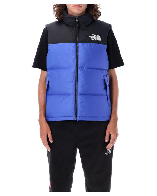 The North Face Blue 1996 Retro Nuptse Gilet for men