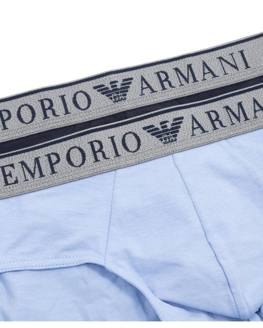 Emporio Armani Blue Underwear Briefs for men