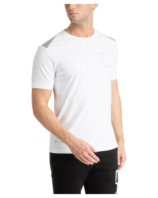 EA7 White Natural Ventus 7 T-shirt for men