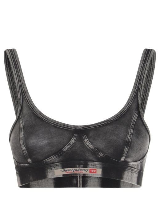 DIESEL Gray Crop Top