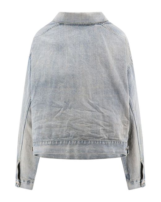 Giacca di jeans di Balenciaga in Gray