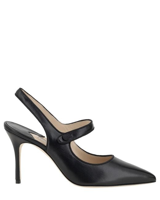 Pumps camparisli di Manolo Blahnik in Black