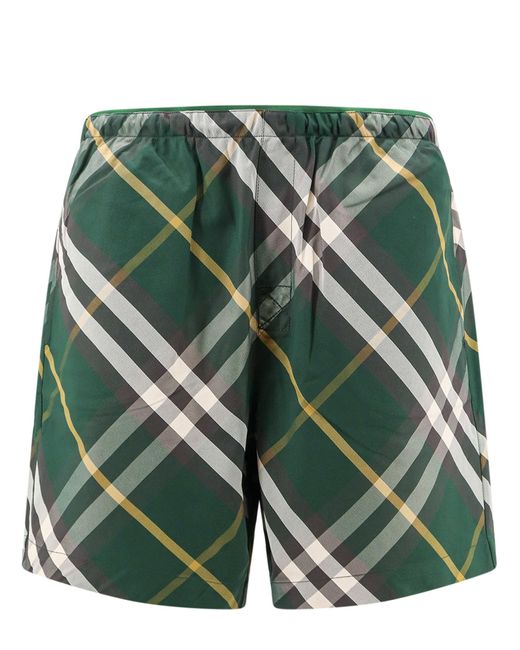 Burberry Green Swim Shorts for men