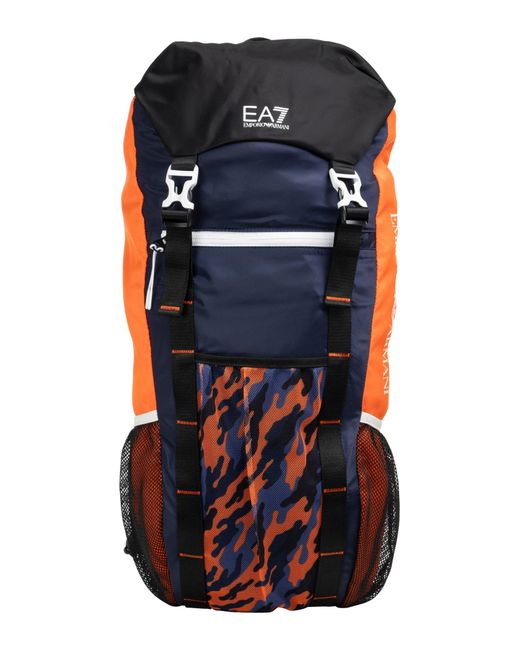 EA7 Black Train Grap Backpack for men