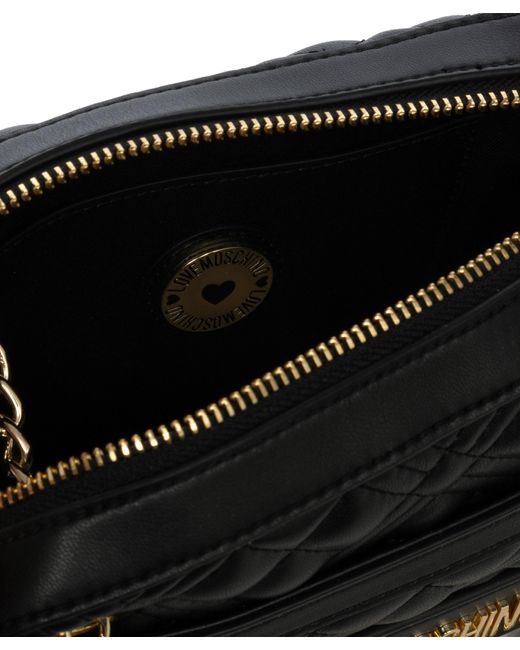 Love Moschino Black Lettering Logo Handbag