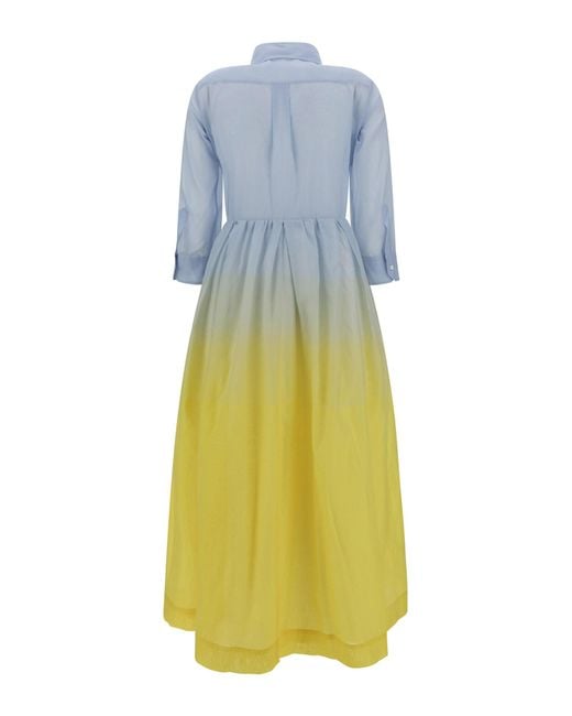 Sara Roka Blue Midi Dress