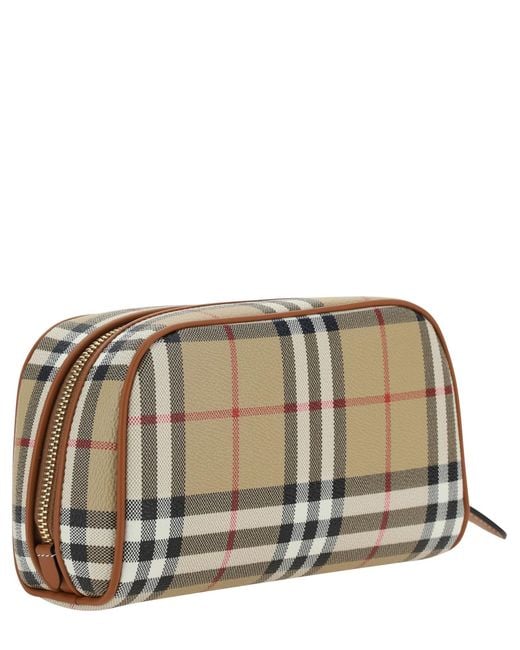 Burberry Natural Check Archivio Toiletry Bag