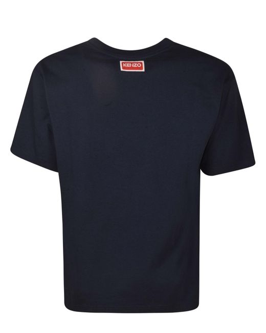 KENZO Blue Lucky Tiger Oversize T-shirt Clothing for men