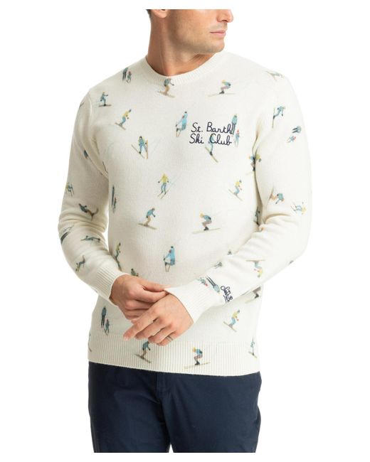 Mc2 Saint Barth Gray Ski Club Sweater for men