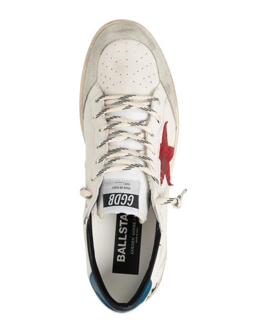 Sneakers ball star di Golden Goose Deluxe Brand in White da Uomo
