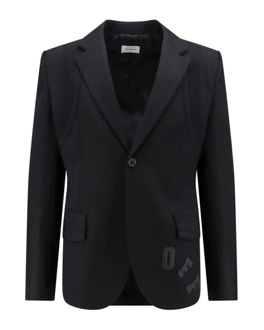 Blazer di Off-White c/o Virgil Abloh in Black da Uomo