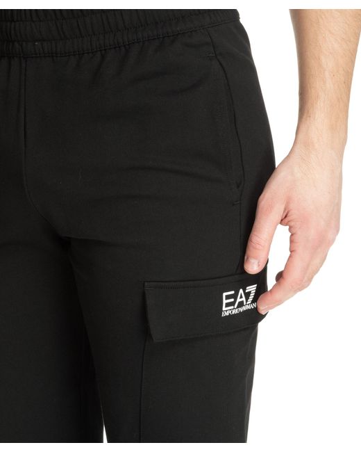 EA7 Black Train Core Sweatpants for men