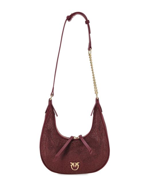 Pinko Purple Brioche Hobo Bag