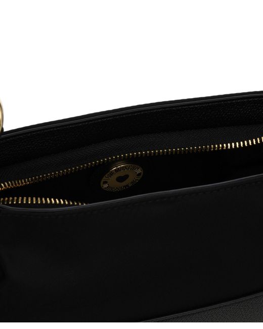 Borsa a spalla logo print di Love Moschino in Black