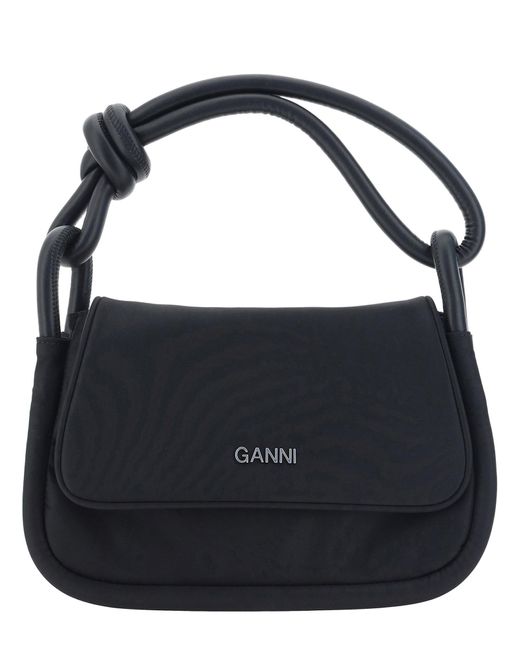 Ganni Black Knot Handbag