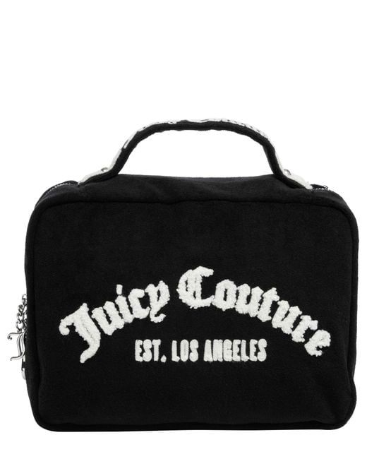 Juicy Couture Black Iris Towelling Toiletry Bag
