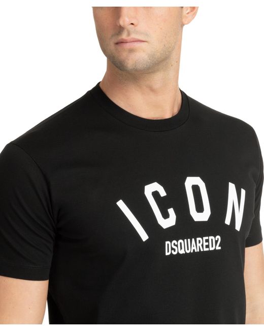 DSquared² Black Cool Fit Icon T-shirt for men