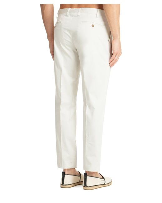 Lardini White Soho Trousers for men