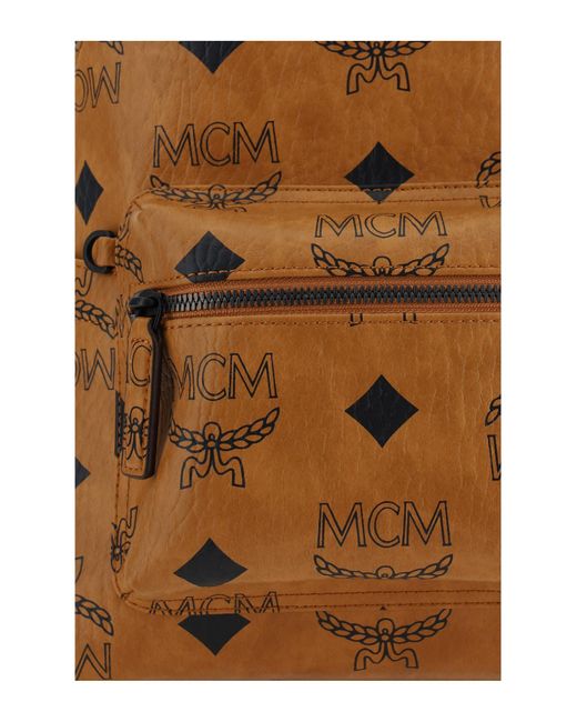 MCM Brown Stark Backpack for men
