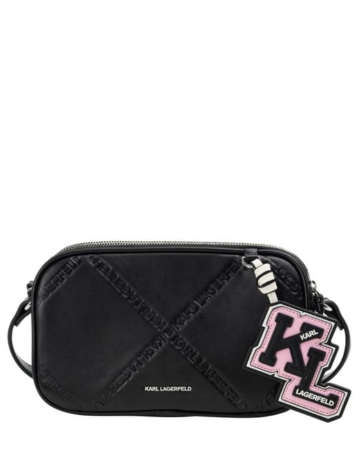 Karl Lagerfeld Black K/ikonik Crossbody Bag